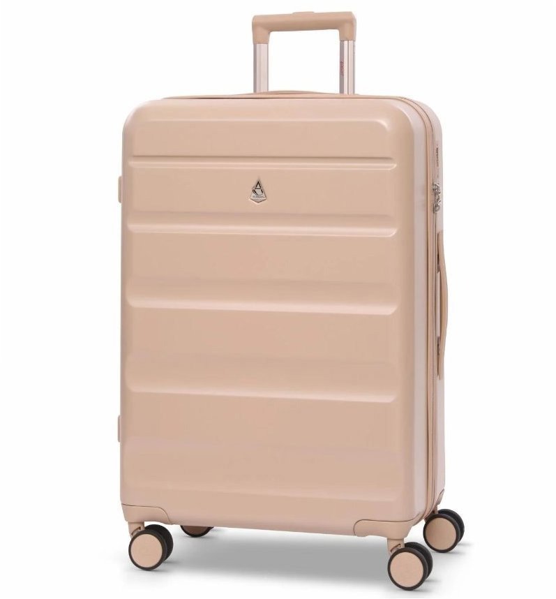 Reisekoffer AEROLITE Hartschalenkoffer T-635 M, beige
