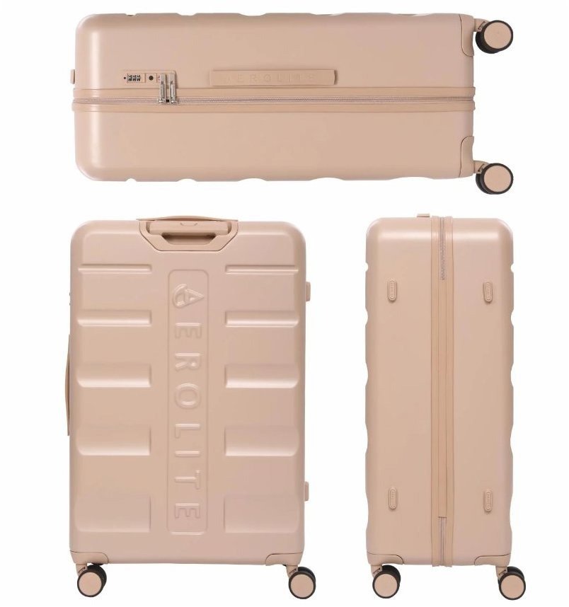 Reisekoffer AEROLITE Hartschalenkoffer T-635 L, beige