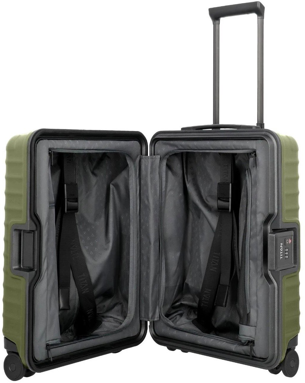 Titan Overseas S23 travel suitcase, forest green