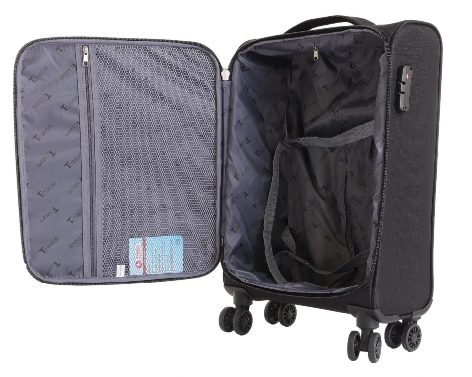Travel case T-class® Hand luggage travel case SC-045, black, M