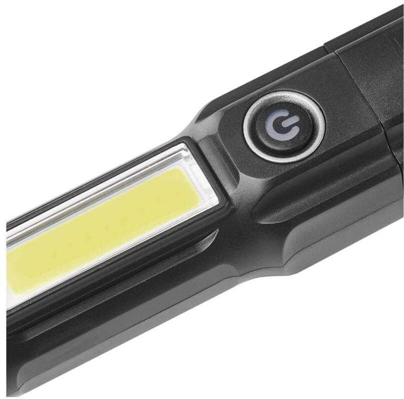 LED flashlight EMOS LED + COB LED rechargeable plastic flashlight P3214