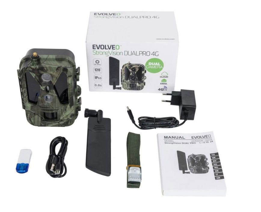 Fotopasca EVOLVEO StrongVision Dualpro 4G, Cloud/Email, 16 GB