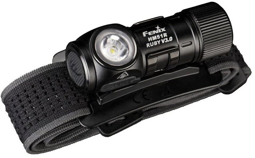 Stirnlampe Fenix HM51R Ruby V3.0 komplett schwarz