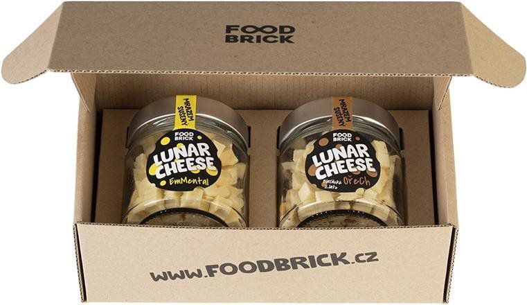 FOOD BRICK Set Lunar Cheese Emmental 80 g + Blaťácké zlato - ořech 75 g