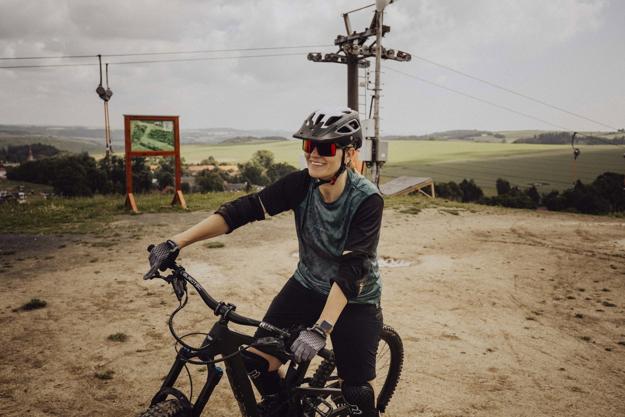 Force MTB Move jersey short sleeve, dark green XXL