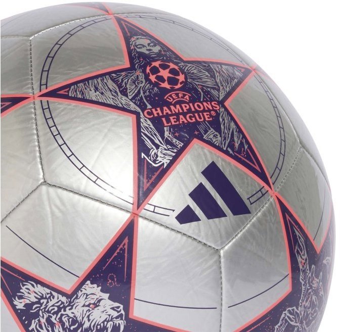 Adidas UCL Club Football in size 3, silver colour