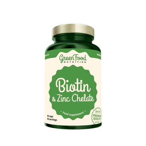 GreenFood Nutrition Biotin & Zinc Chelate 90 capsules