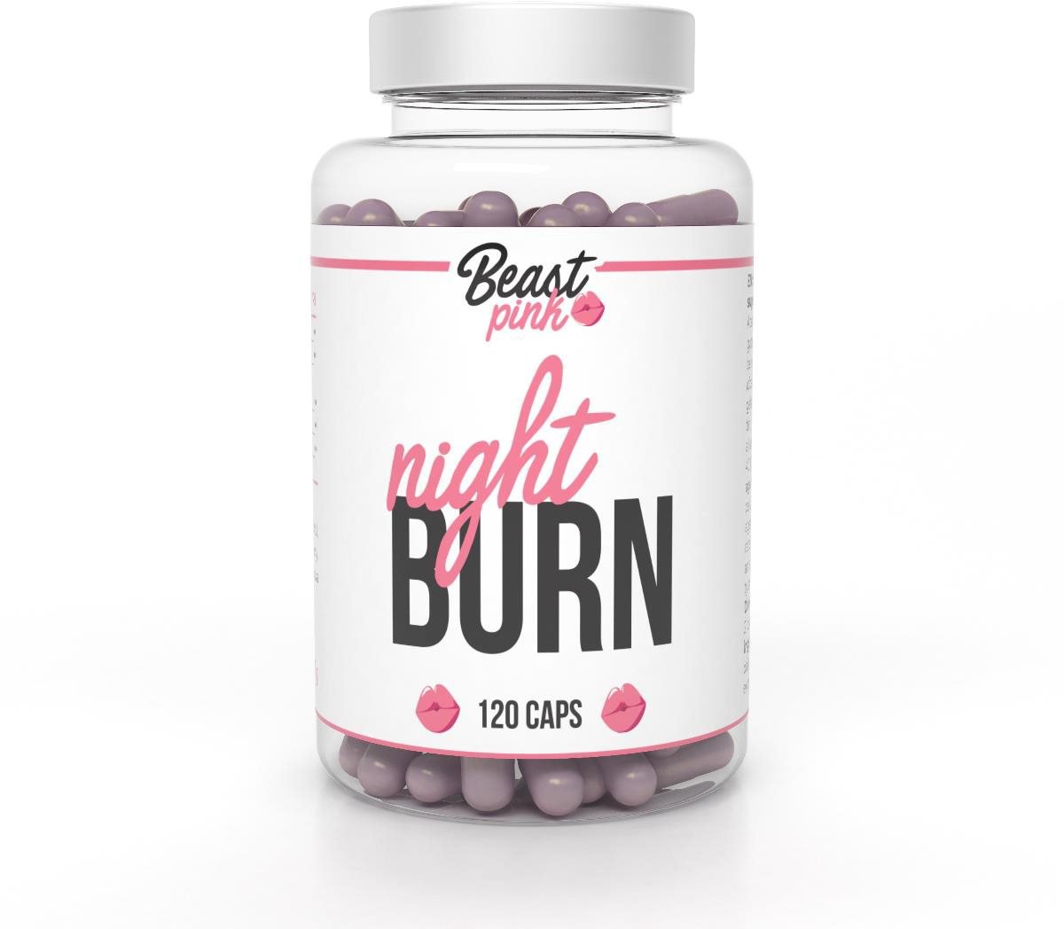 Spaľovač tukov BeastPink Night Burn, 120 kapsúl