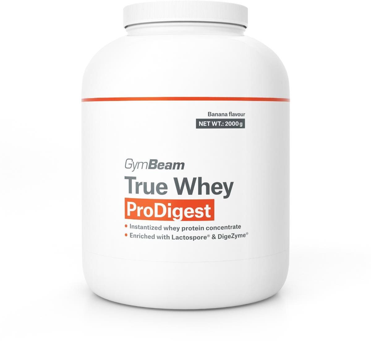 Protein GymBeam True Whey ProDigest 2000 g, banana