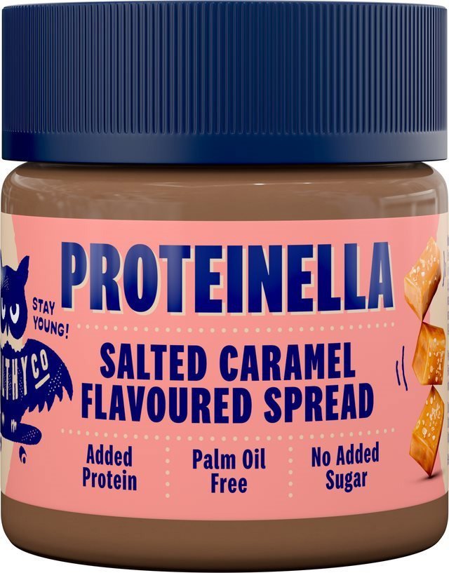 Nut cream HealthyCo Proteinella 200g, salted caramel