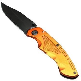 Schwarzwolf Matrix pocket knife with safety lock orange