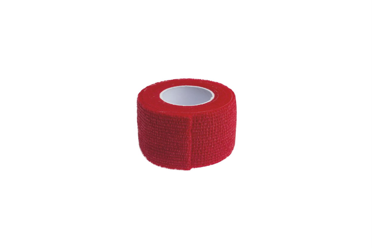 Obinadlo Kine-MAX Cohesive Elastic Bandage 2,5 cm × 4,5 m, červené