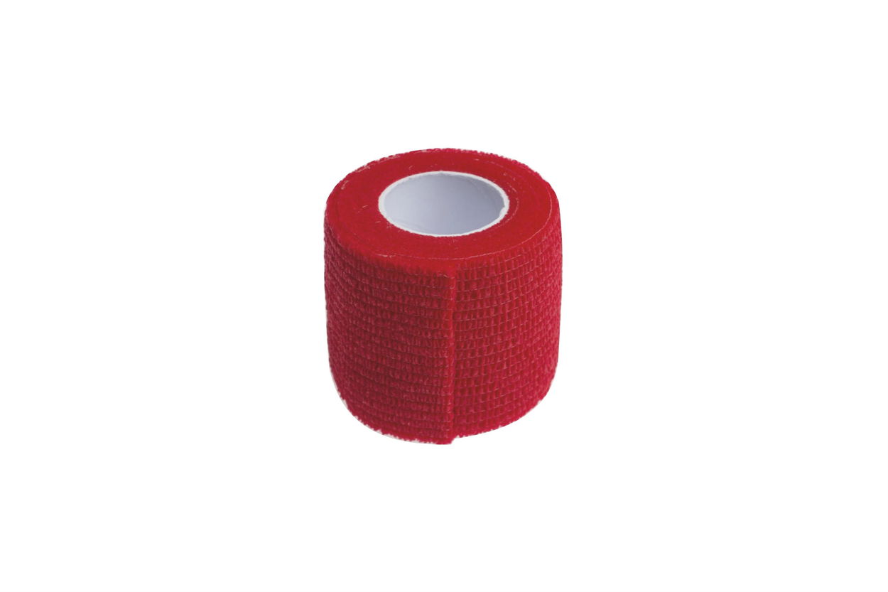 Obinadlo Kine-MAX Cohesive Elastic Bandage 5 cm × 4,5 m, červené