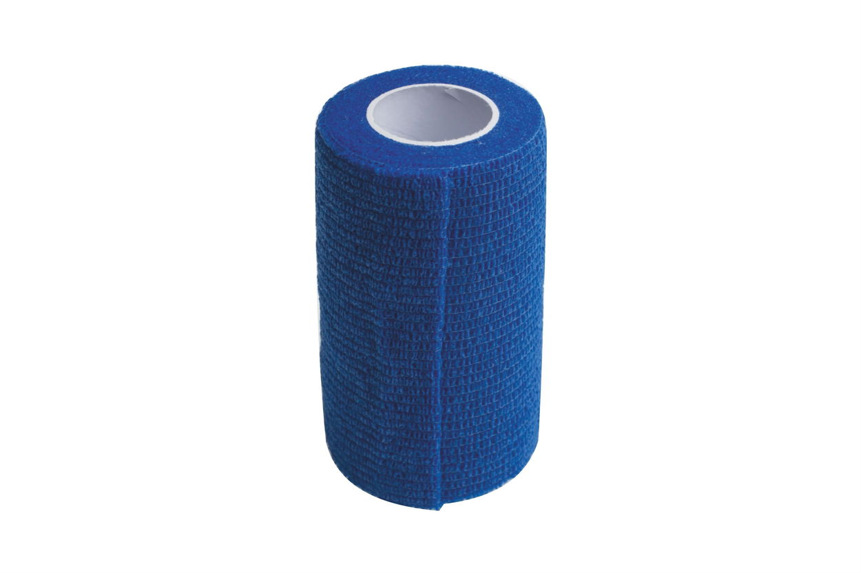 Kine-MAX Cohesive Elastic Bandage 10 cm × 4,5 m, modré