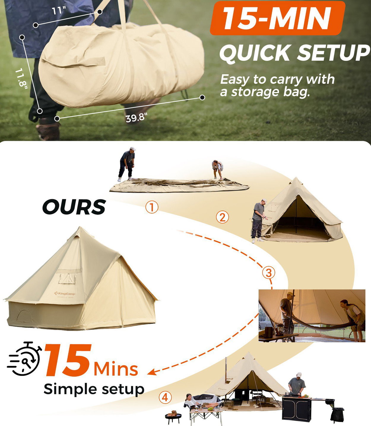 Tent KingCamp Khan X 400