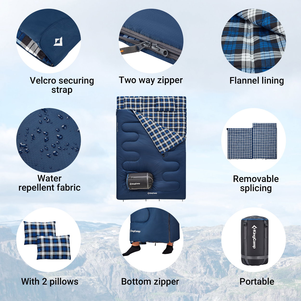 KingCamp Snowflake 300D sleeping bag