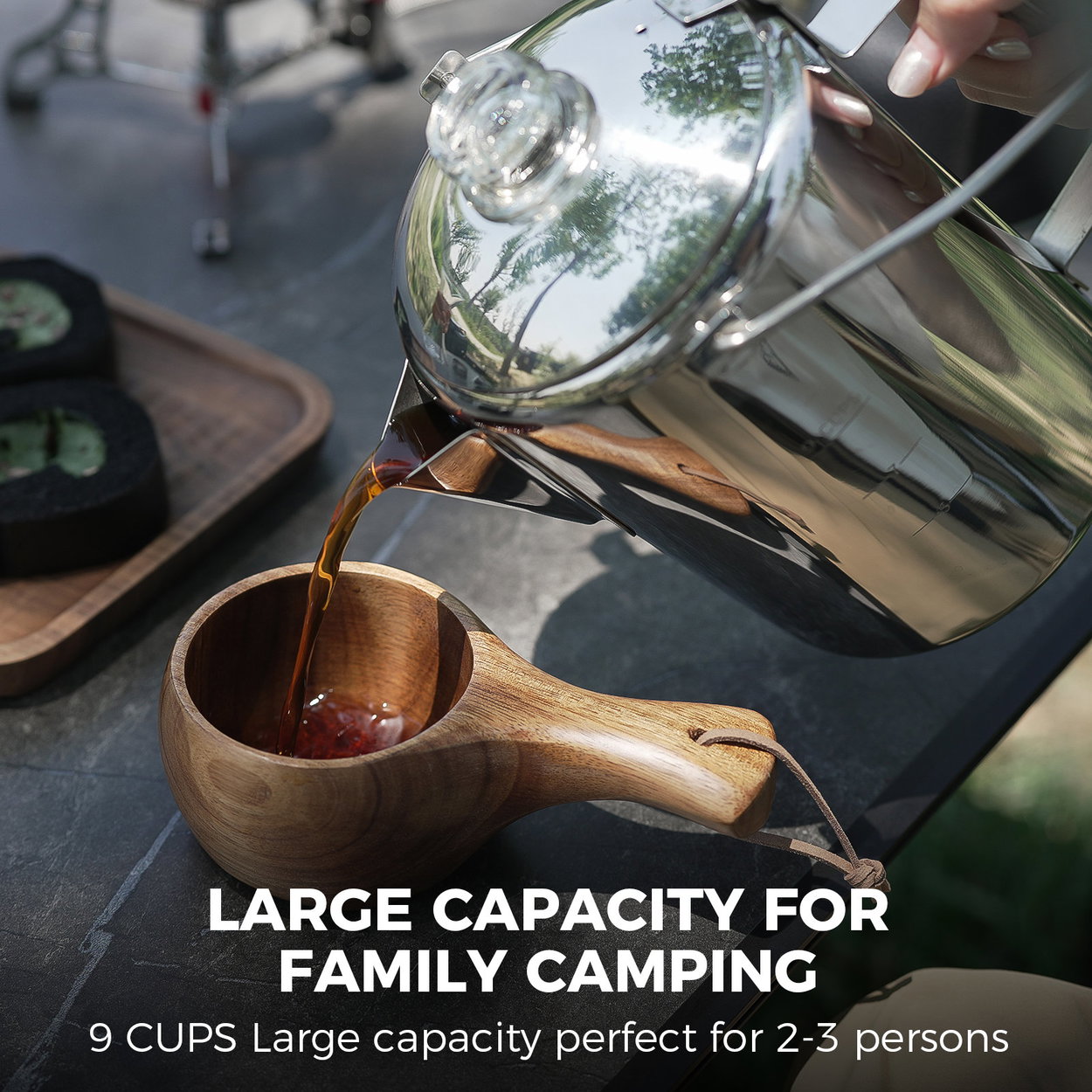KingCamp 9 Cup teapot