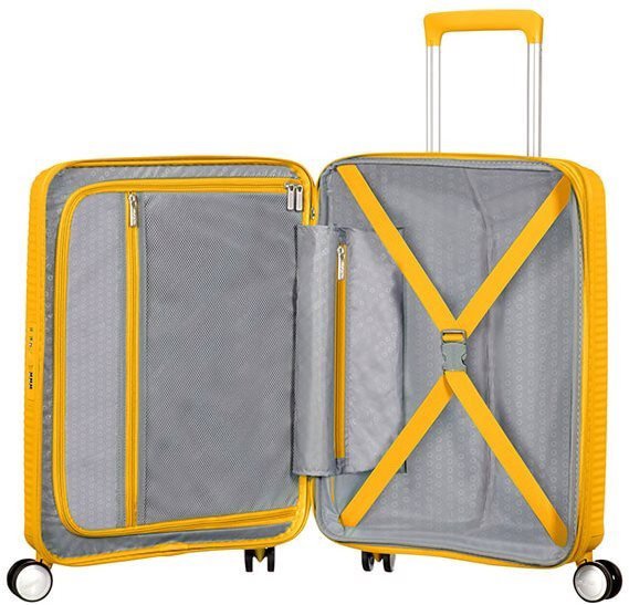 American Tourister Soundbox Spinner 55 EXP Golden Yellow