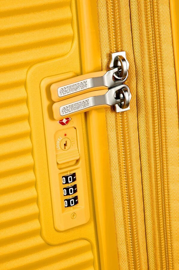 American Tourister Soundbox Spinner 55 EXP Golden Yellow
