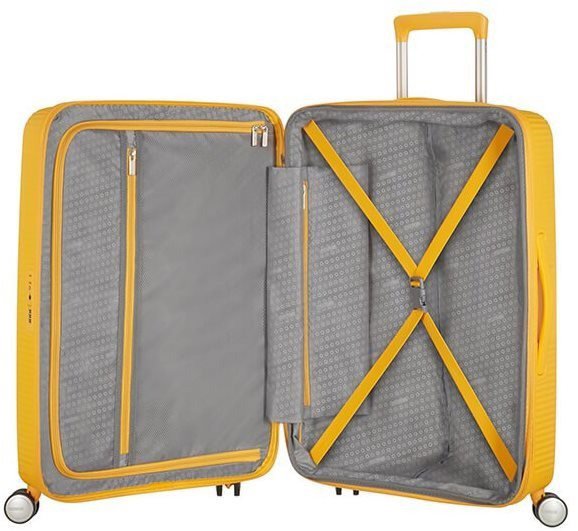 American Tourister Soundbox Spinner 67 EXP Golden Yellow