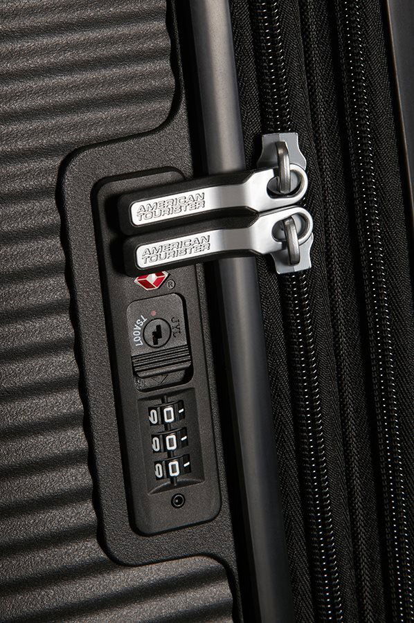 American Tourister Soundbox Spinner 77 EXP Bass Black