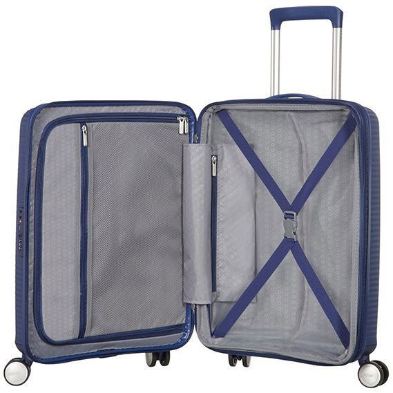 American Tourister Soundbox Spinner 55 EXP Midnight Navy
