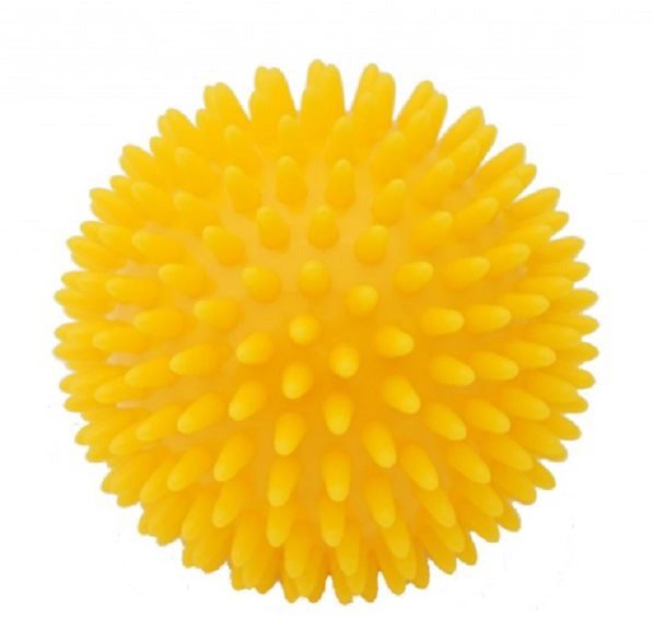 Masážní míč Kine-MAX Pro-Hedgehog Massage Ball - žlutý
