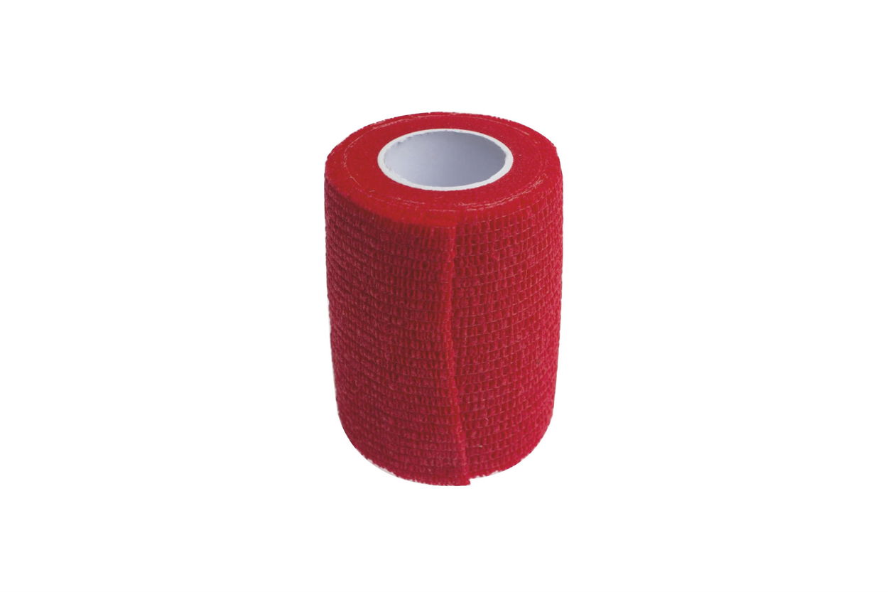 Obinadlo Kine-MAX Cohesive Elastic Bandage 7,5 cm × 4,5 m, červené