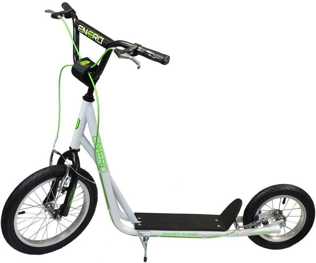Scooter Energo Ghost with inflatable wheels, white