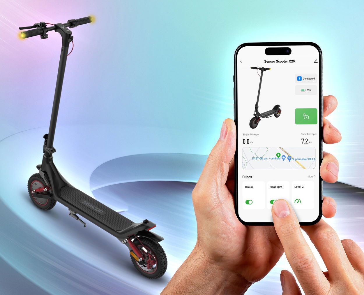 Elektrická koloběžka Sencor Scooter X20 Off-road
