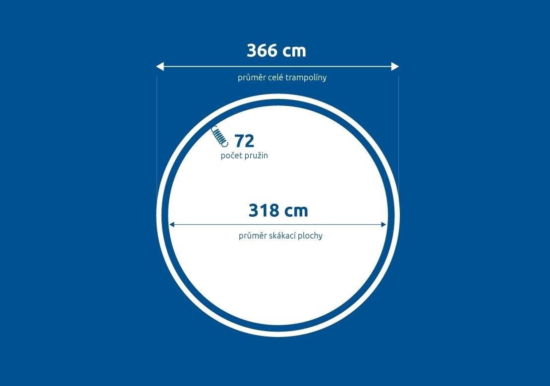 Skákací plocha Marimex Plocha skákací - trampolína Marimex 366 cm - průměr 318 cm (od r. 2016)