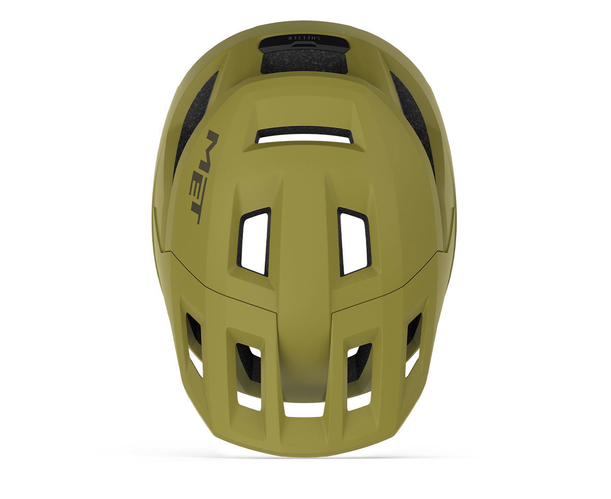 Bicycle helmet MET Shelter MIPS green M