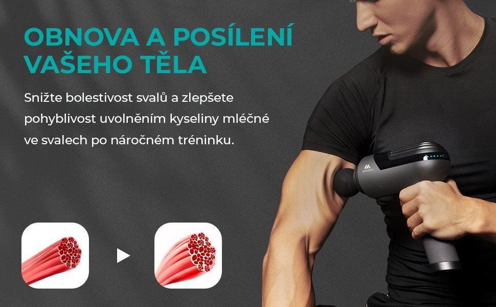 Masážní pistole Misura MB1Pro Silver