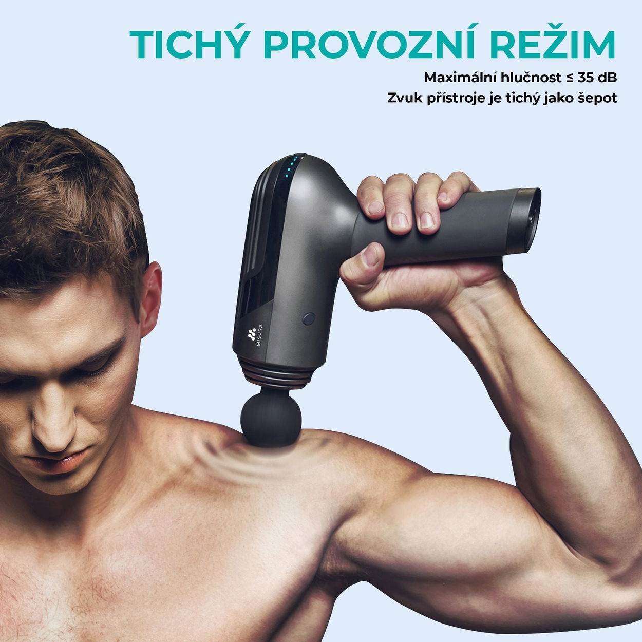 Masážní pistole Misura MB1Pro Silver