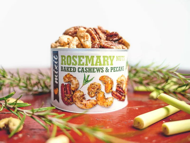Mixit Oříšky z pece - rozmarýn a citronová tráva 150g