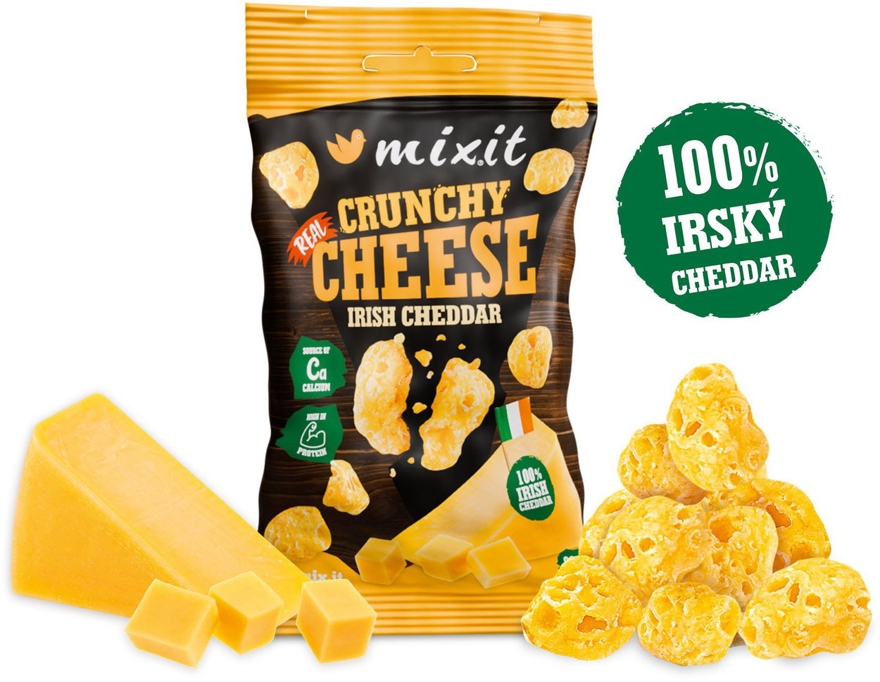 Healthy chips Mixit Crispy cheese in pocket - Irish cheddar 20 g