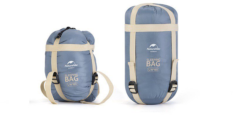 Sleeping bag Naturehike blue mini ultralight LW180 sleeping bag size. XL