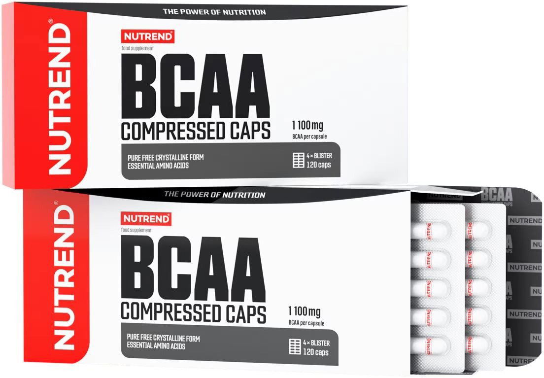 Aminokyseliny Nutrend BCAA Compressed caps, 120 kapsúl
