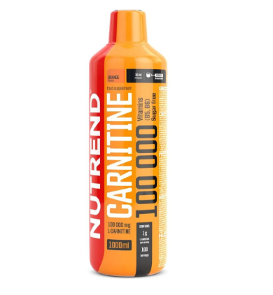 Spaľovač tukov Nutrend Carnitine 100000, 1000ml, pomaranč