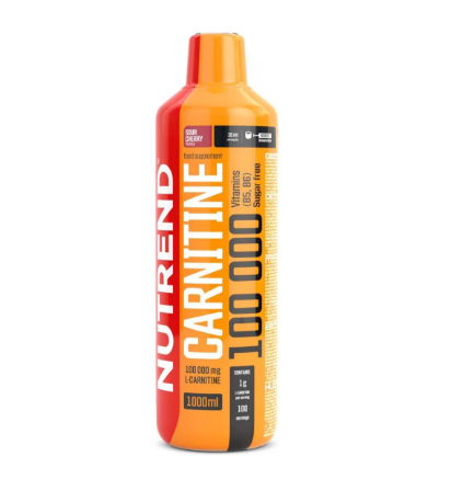 Spaľovač tukov Nutrend Carnitine 100000, 1000ml, višňa