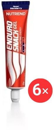 Energetický gel Nutrend Endurosnack, 6 x 75 g, ostružina