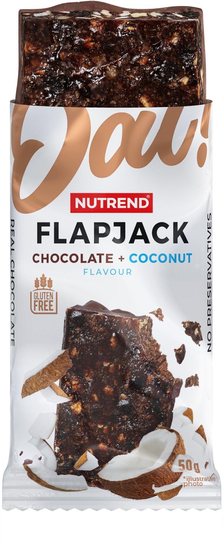 Cereal bar Nutrend Flapjack! 50 g, chocolate + coconut