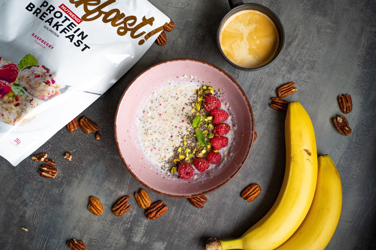 Protein porridge Nutrend Protein Breakfast 350 g, raspberry