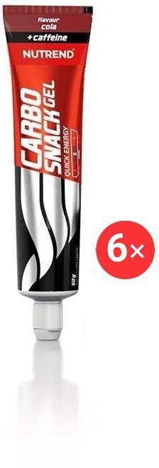 Energetický gel Nutrend Carbosnack With Caffeine tuba, 6 x 50g, cola