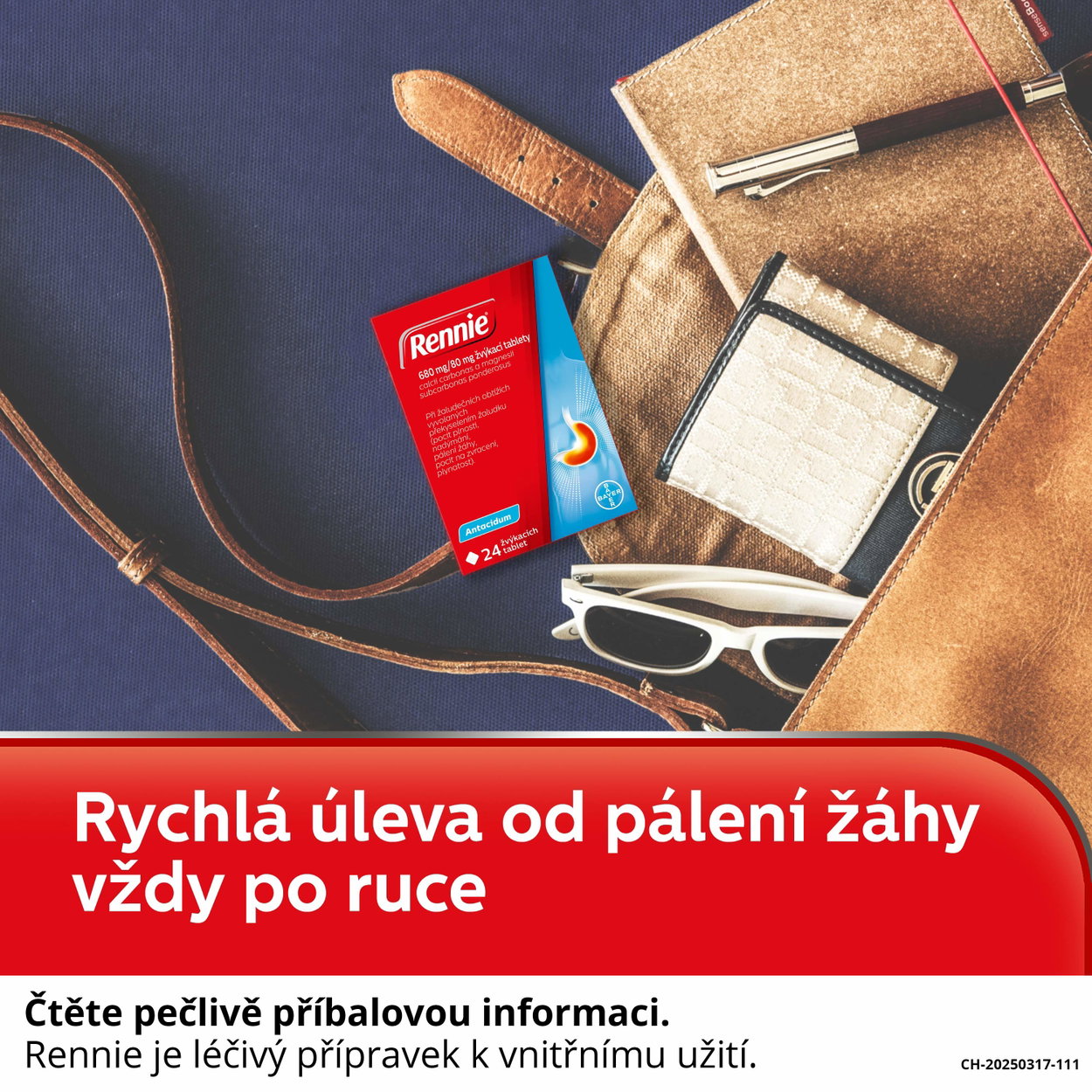 Registered medicinal product Rennie 24 chewable tablets
