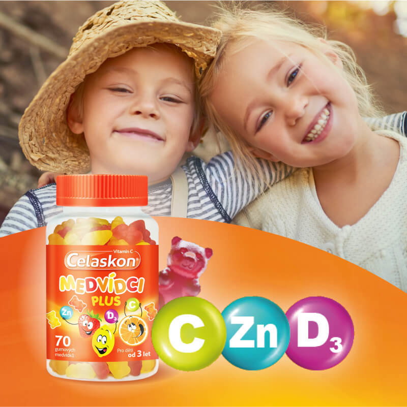 Multivitamin Celaskon Bears Plus for children from 3 years 70 pcs