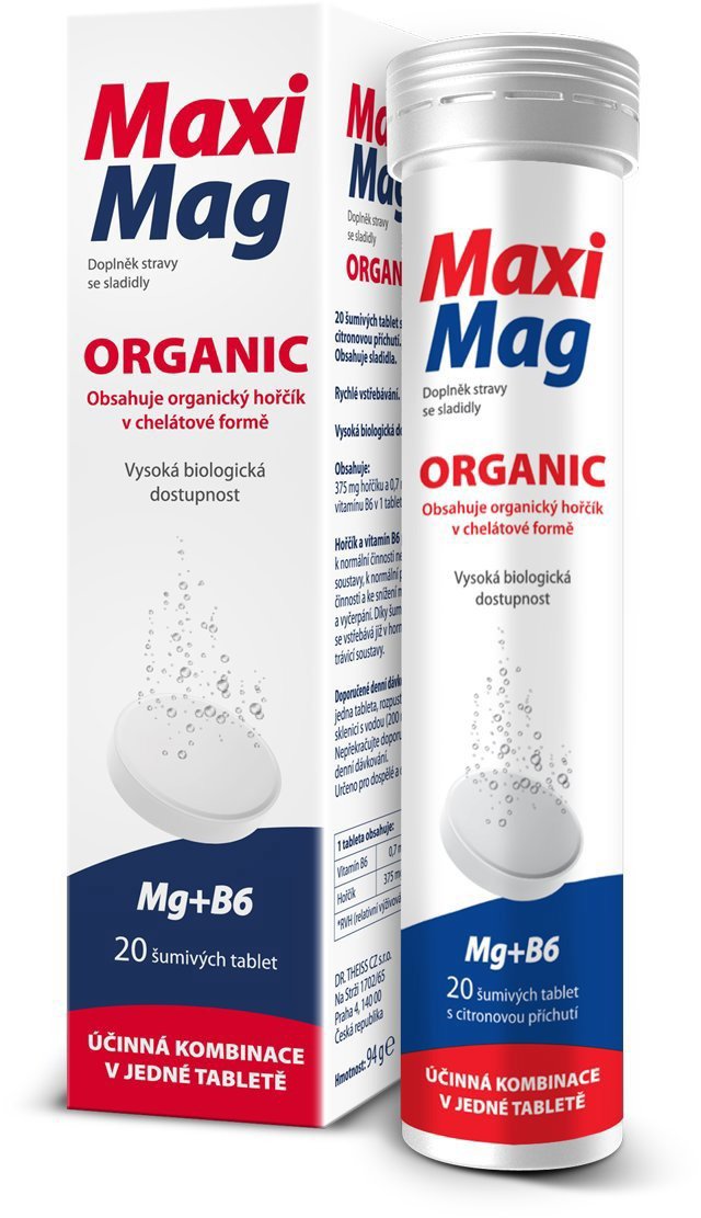 Magnesium MaxiMag Organic 20 effervescent tablets