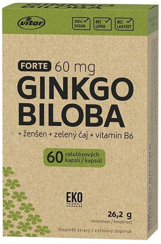 Ginkgo Biloba Vitar EKO Ginkgo Biloba Forte 60 capsules