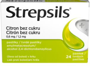 Strepsils Lemon without sugar 24 lozenges