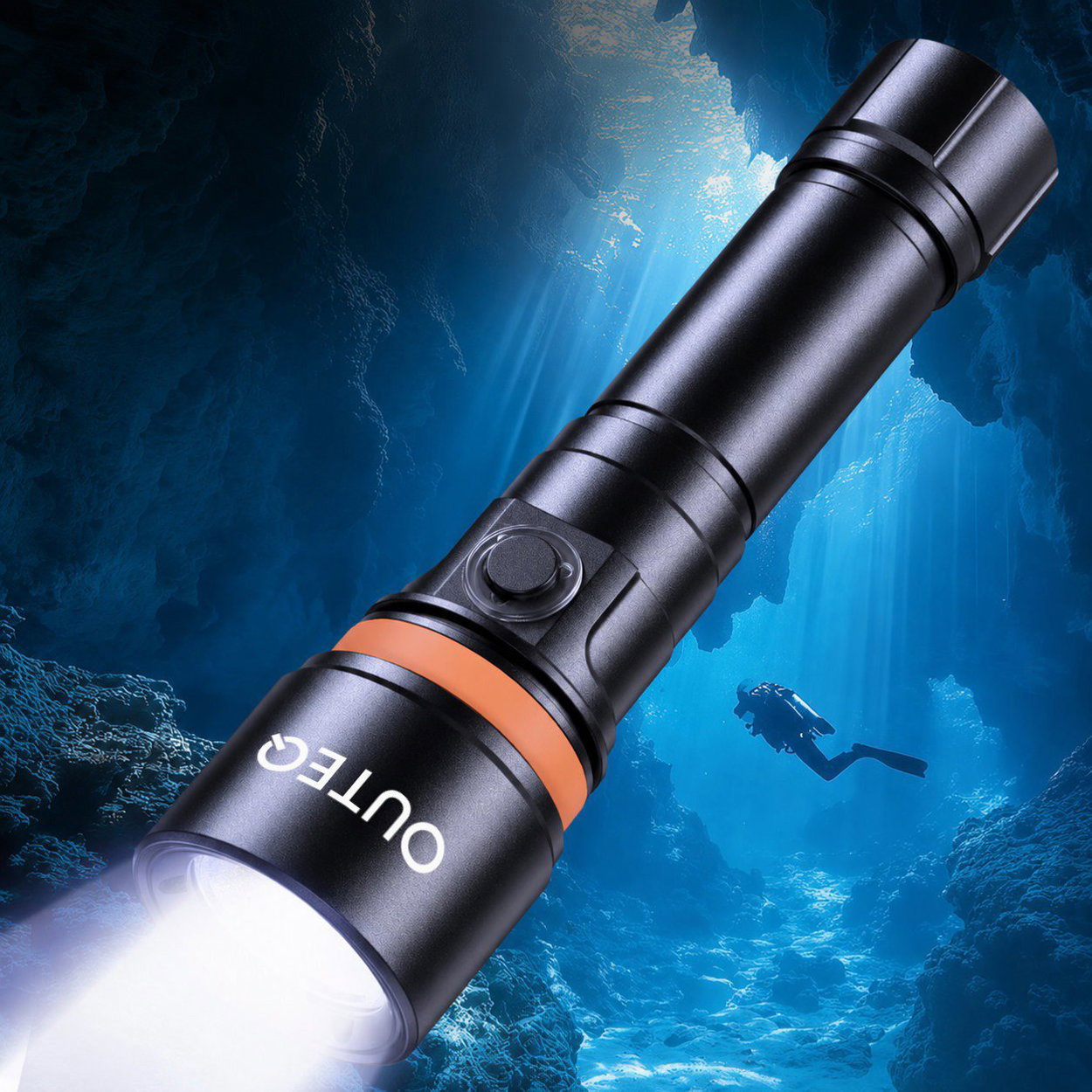 OUTEQ 1400 lm IP68 FlashLight FL2 with Diving Mode